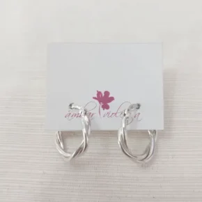 Aros argollas de plata hueca