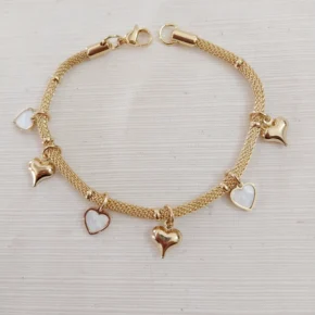 Pulsera acero dorado
