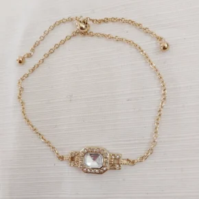 Pulsera acero dorado