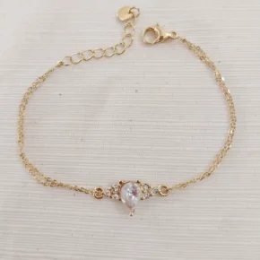 Pulsera acero dorado