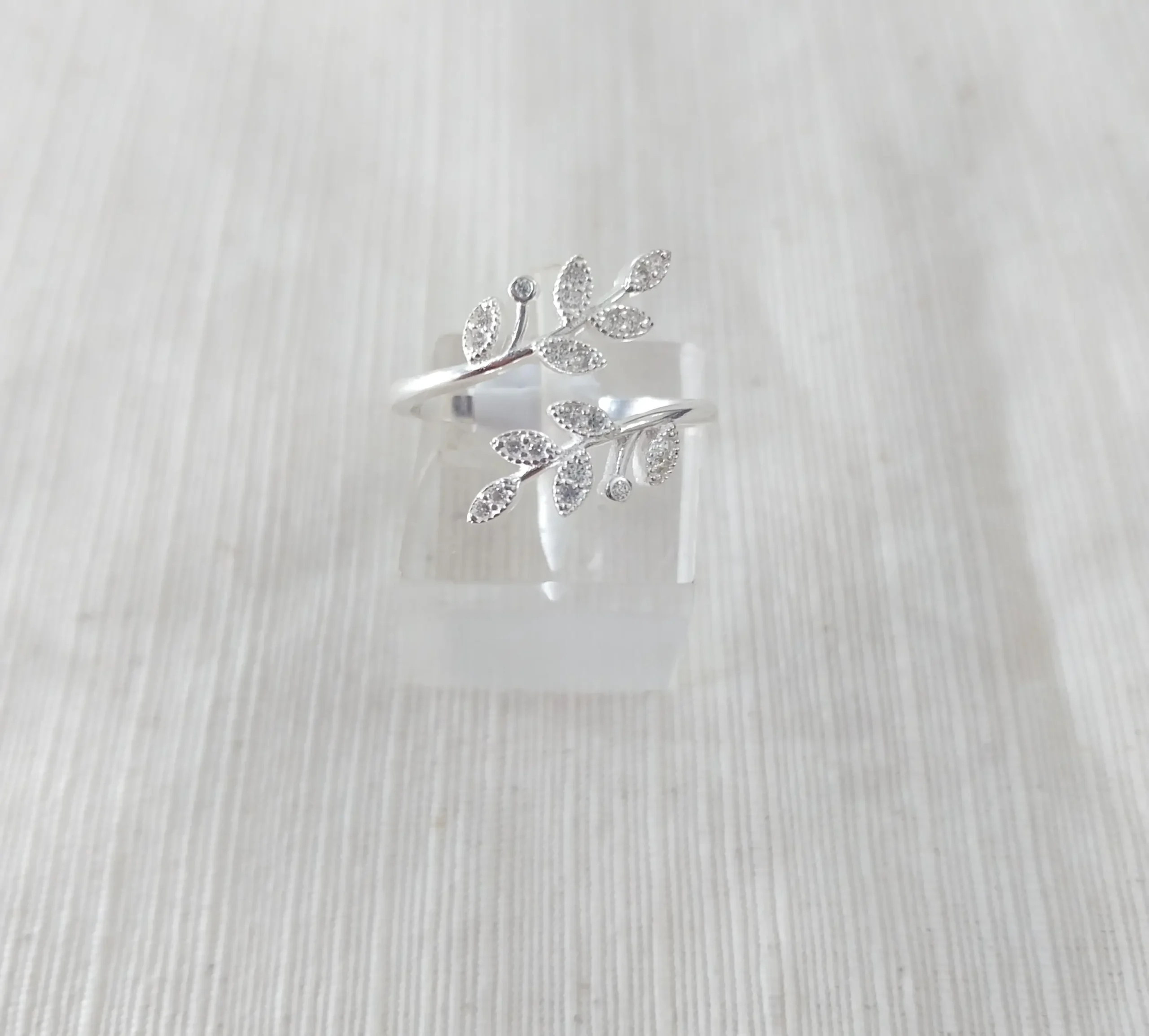 Anillo plata cubic y strass