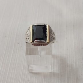 Anillo plata y piedra