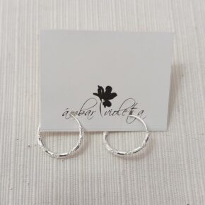 Aros argollas de plata hueca