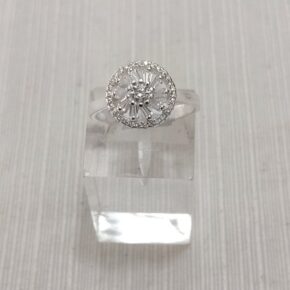 Anillo plata cubic y strass